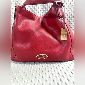 Coach Red Shoulder Bag